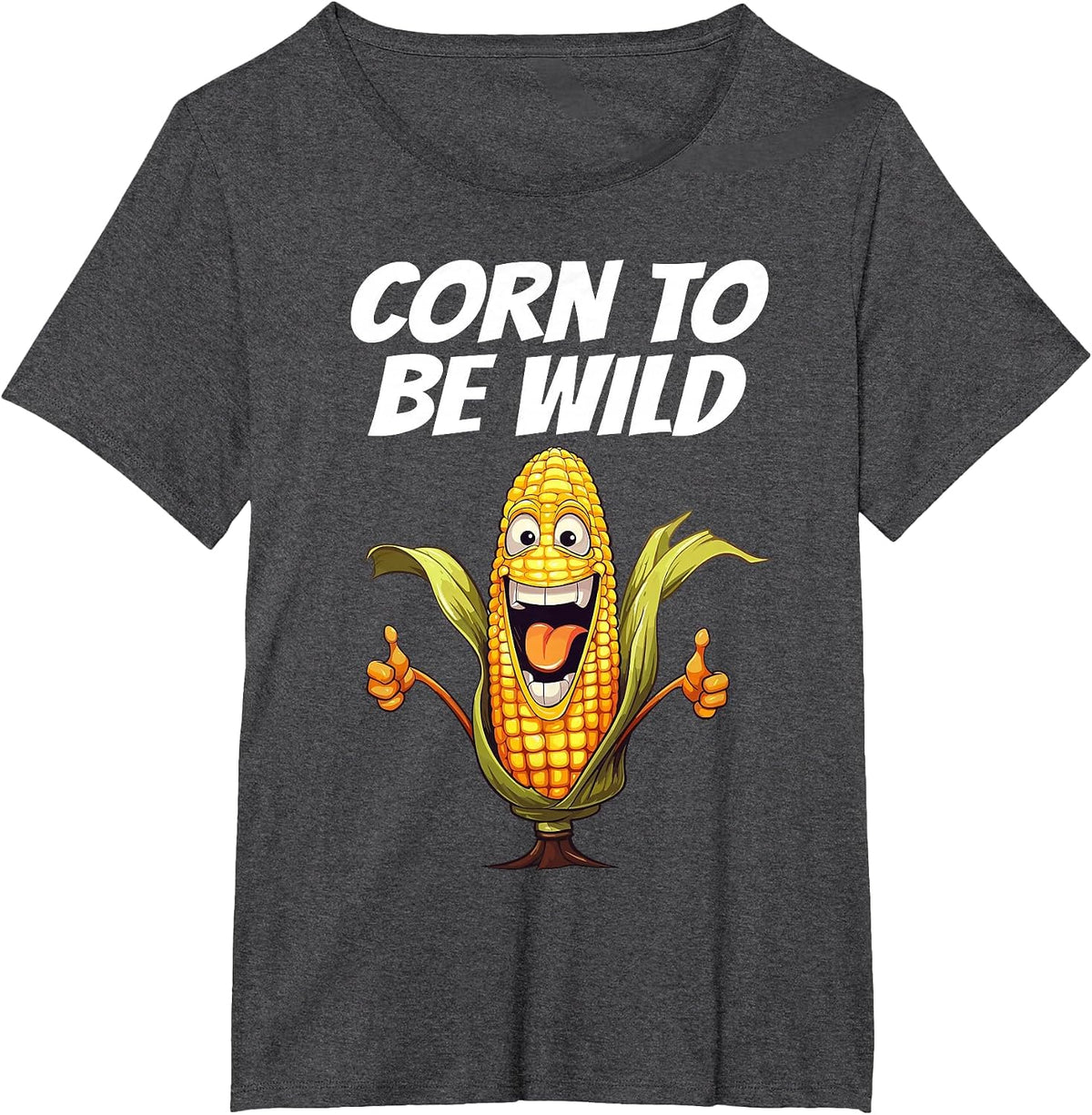 Funny Corn Shirt Men Women Corn On The Cob Costume Farmer T-Shirt - Dark Heather Grey