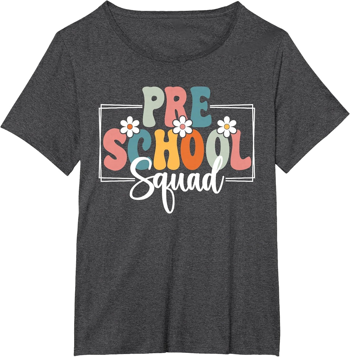 Preschool Squad Back to School Preschool Crew T-Shirt - Dark Heather Grey