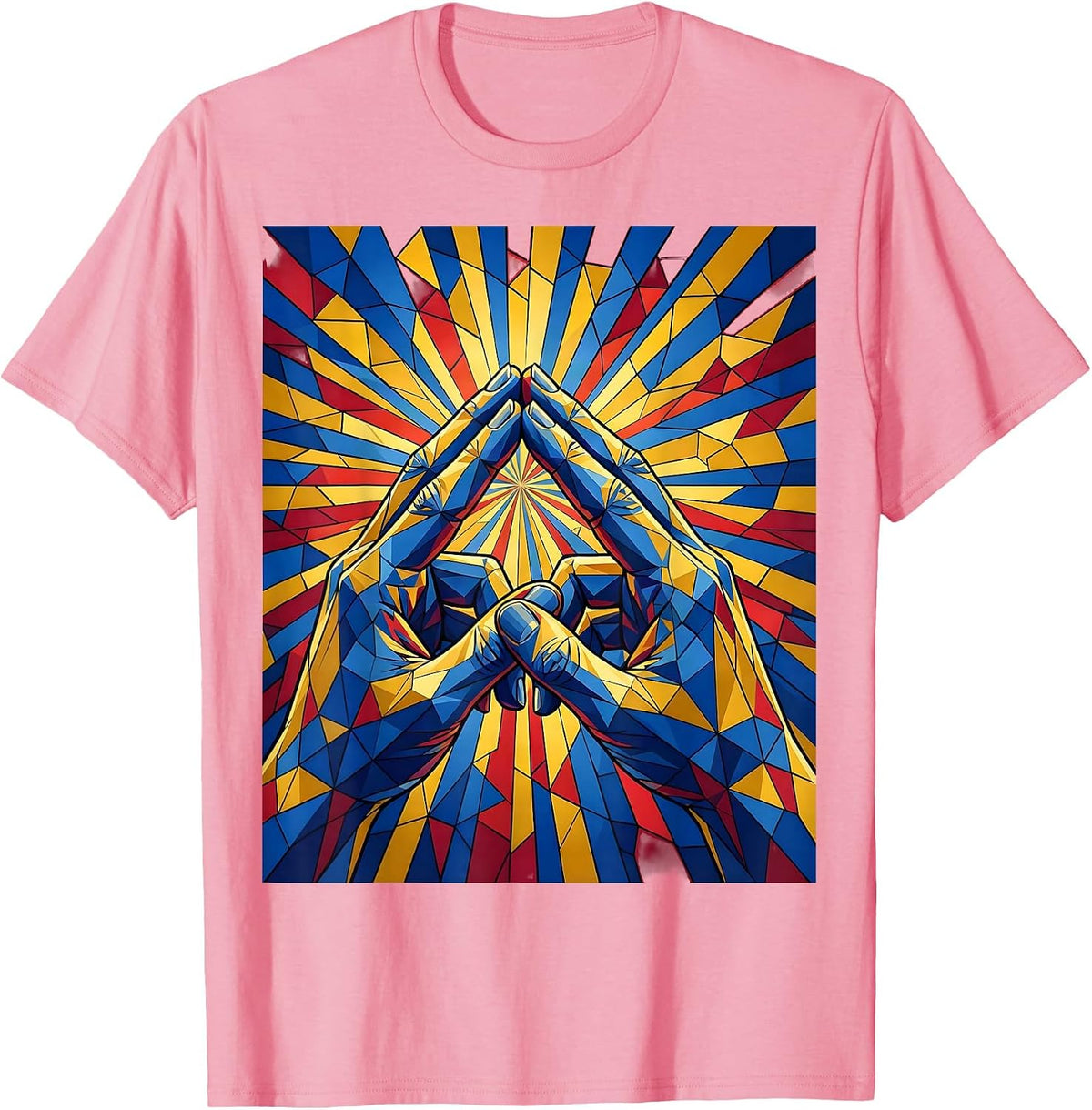 Men's Autism Awareness Bridge of Connection Design T-Shirt - Pink