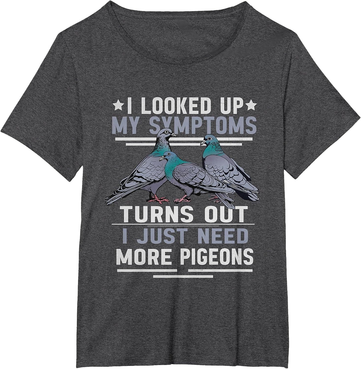 Funny Pigeon Breeding Lover Pigeons Men Pigeon T-Shirt - Dark Heather Grey
