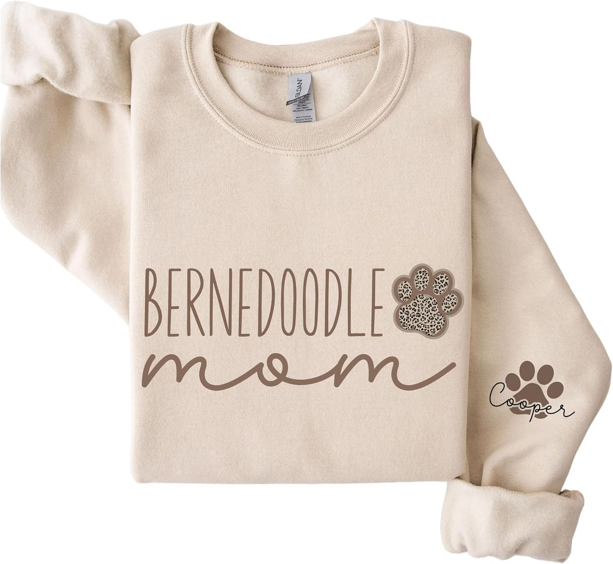 Bernedoodle Mom Sweatshirt, Personalized Bernedoodle Shirt, Bernedoodle Mom Gift, Custom Bernedoodle Sweatshirt - As Pictured
