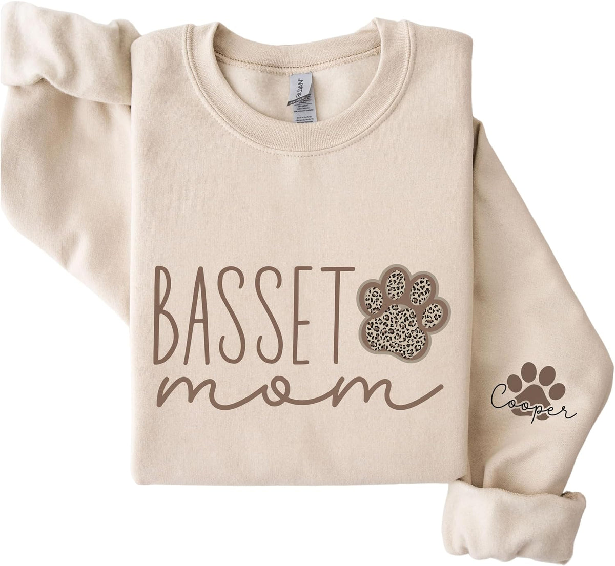 Basset Mom Sweatshirt, Personalized Basset Hound Shirt, Basset Hound Mom Gift, Custom Basset Sweatshirt, Basset Hound Gift -