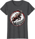 Women's Mountain Goat Stadium Leap Sports Graphic T-Shirt - Dark Heather Grey