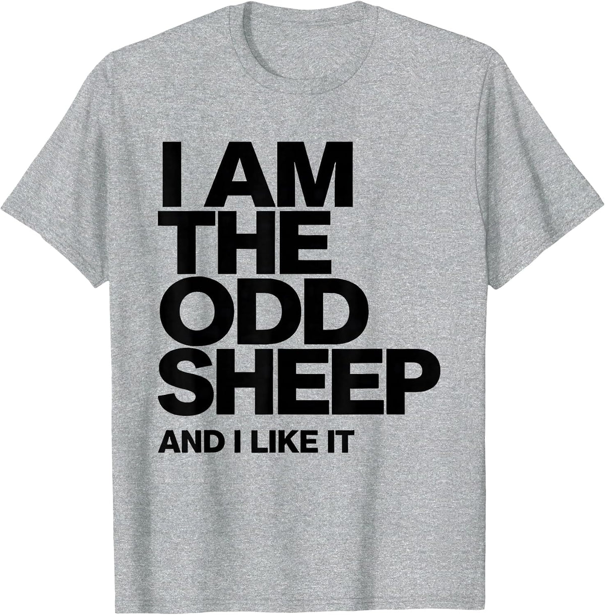 Men's I Am The Odd Sheep And I Like It Funny Farm Animal Lover T-Shirt - Heather Grey