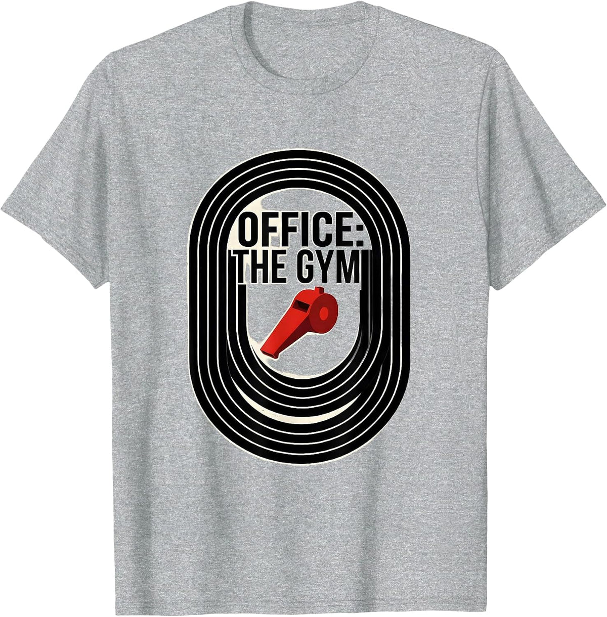 Men's Office The Gym Bauhaus Modernist PE Teacher Back To School T-Shirt - Heather Grey
