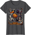 Havanese Halloween Squad Comic Book Dog Breed Costume T-Shirt, Women, Dark Heather Grey, 3X-Large - As Pictured