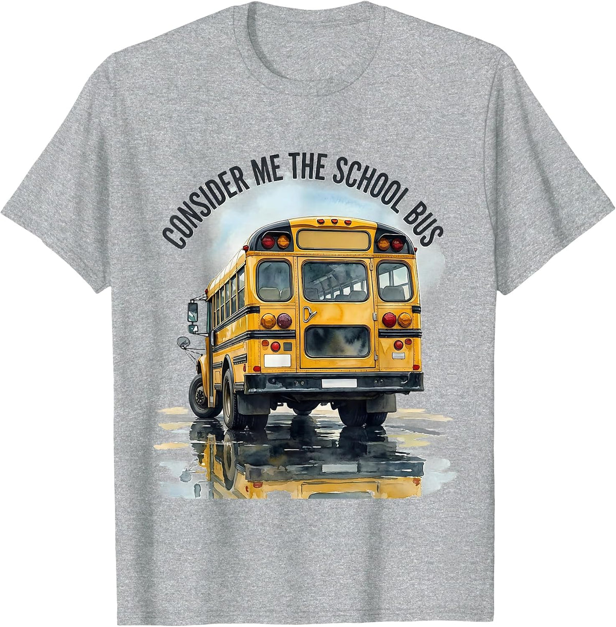 Men's Consider Me The School Bus Funny Bus Driver Halloween T-Shirt - Heather Grey