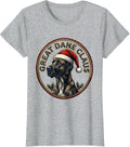 Great Dane Claus Funny Christmas Dog Lover Breed Humor T-Shirt - Heather Grey