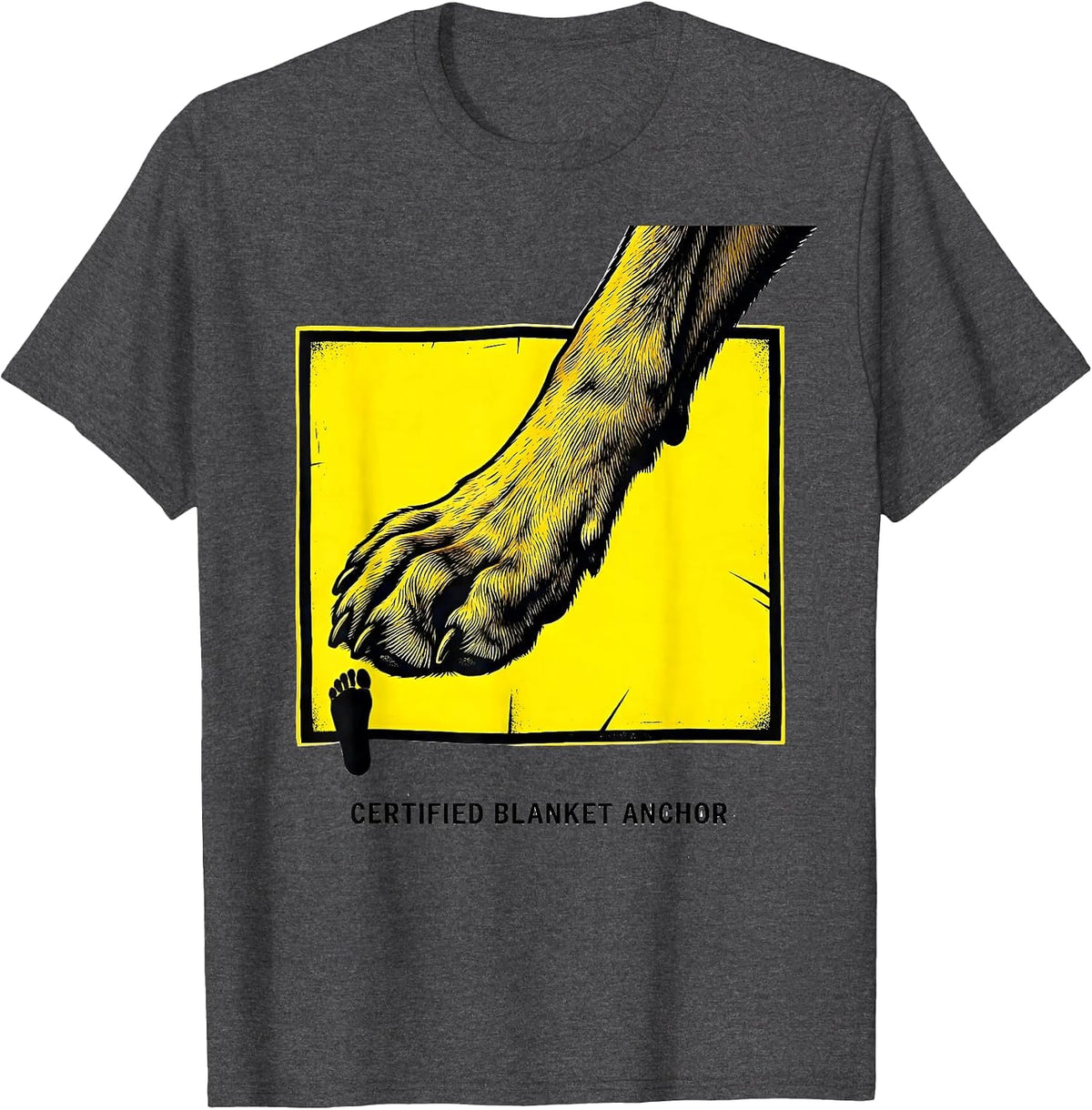 Men's Certified Blanket Anchor Funny Great Dane Owner Dog Mom Dog T-Shirt - Dark Heather Grey
