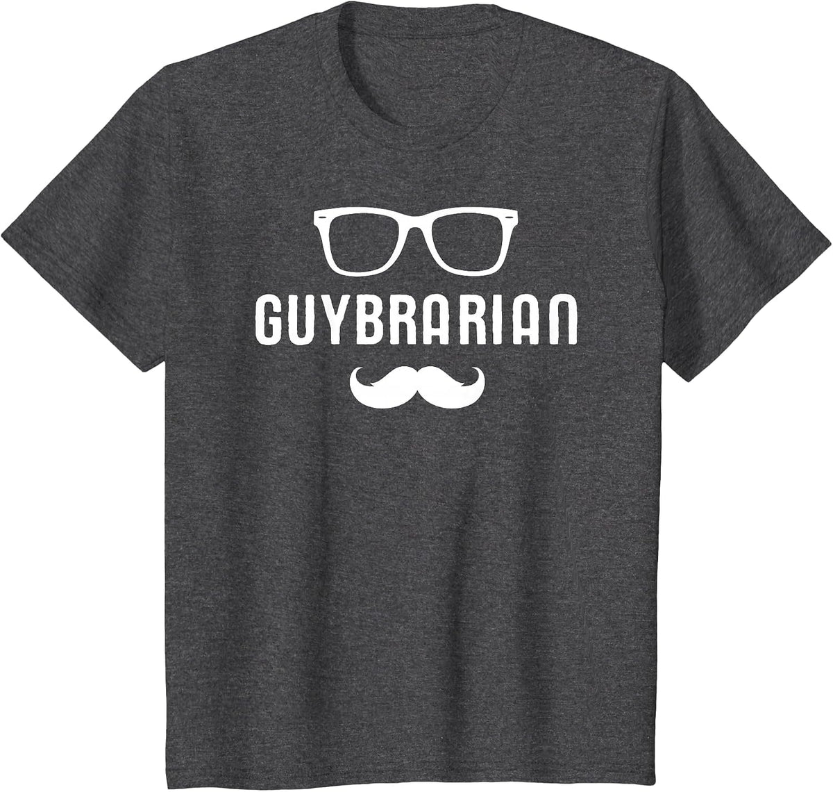 Guybrarian Men's Funny Librarian T Shirt T-Shirt - Dark Heather Grey