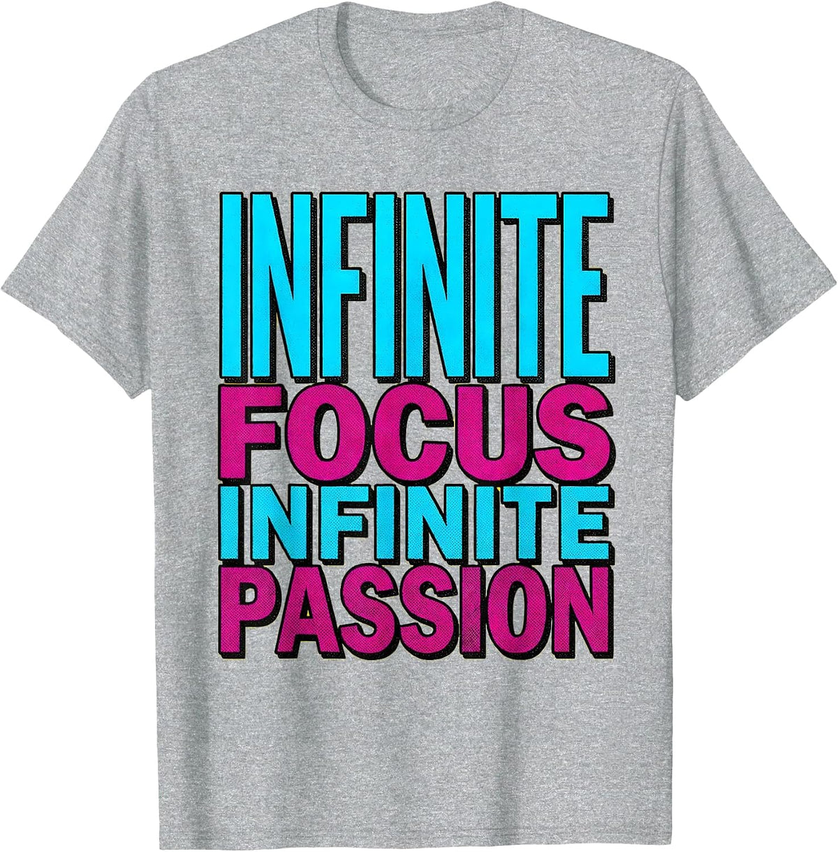 Men's Infinite Focus Infinite Passion Autism Awareness T-Shirt - Heather Grey
