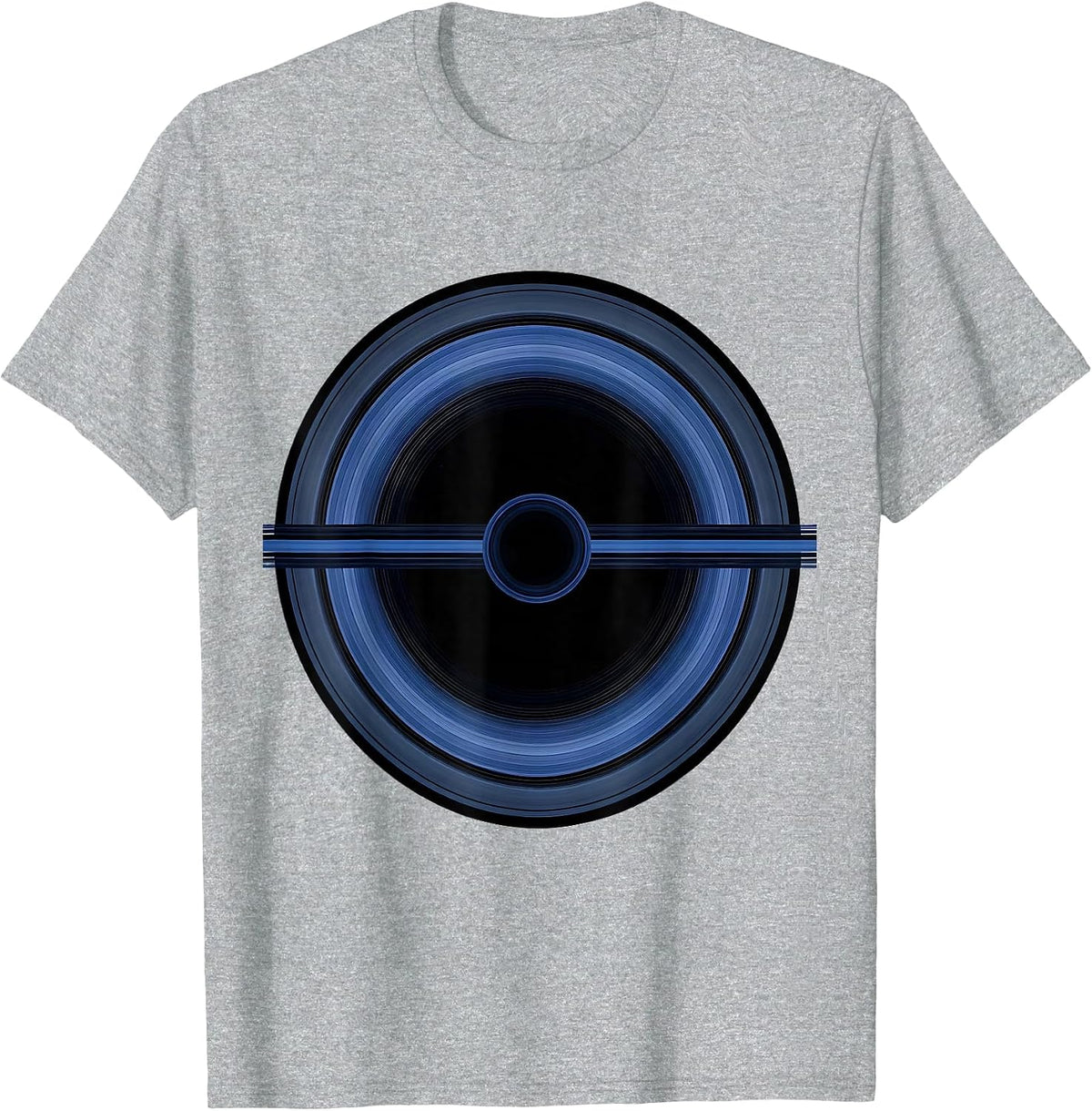 Men's Saturn Rings Fractions Space Math Graphic T-Shirt - Heather Grey
