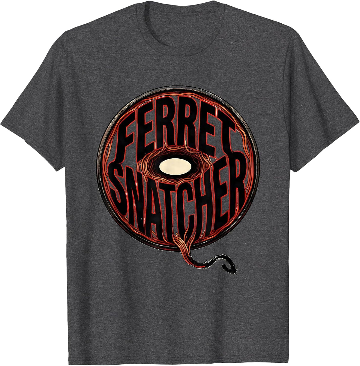 Ferret Snatcher Funny Ferret Lover Gift For Kids Teens T-Shirt - Dark Heather Grey