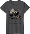 Women's My Ferret Stole The Batteries Funny Ferret Lover Christmas T-Shirt - Dark Heather Grey