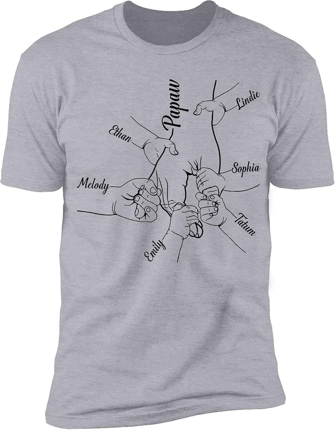 NAZENTI Personalized Grandpa Shirts, Dad 4th of July Shirt, American Flag Tee for Men, USA T-Shirt, Gift for Independence