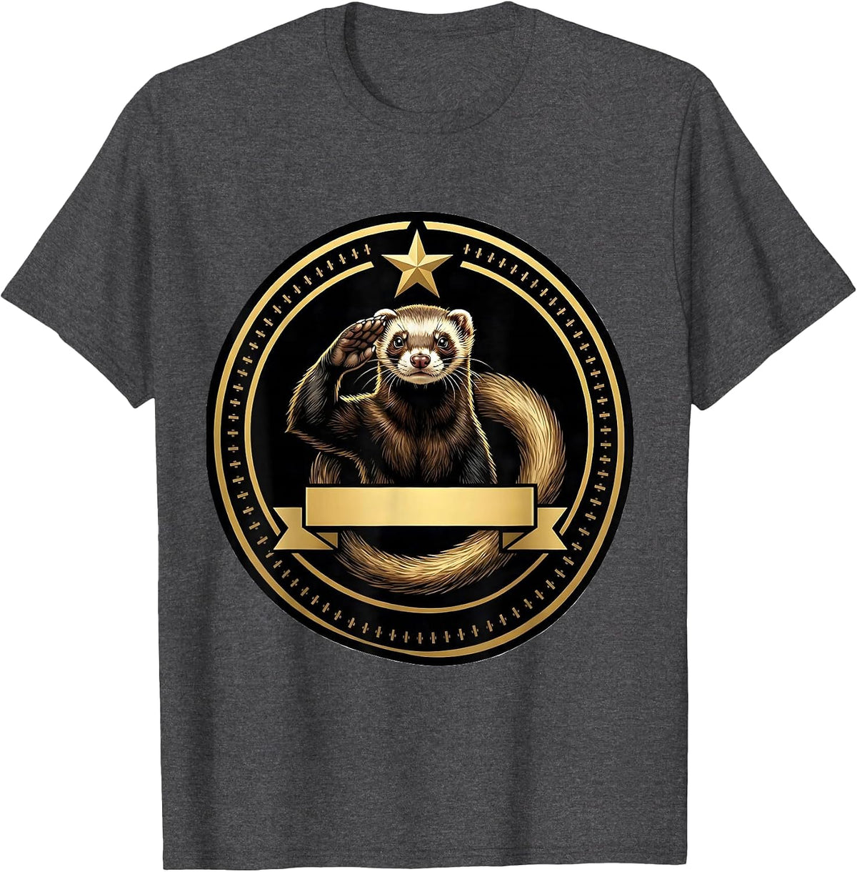 Men's Ferret Owner Seal Funny Pet Lover Gift T-Shirt - Dark Heather Grey