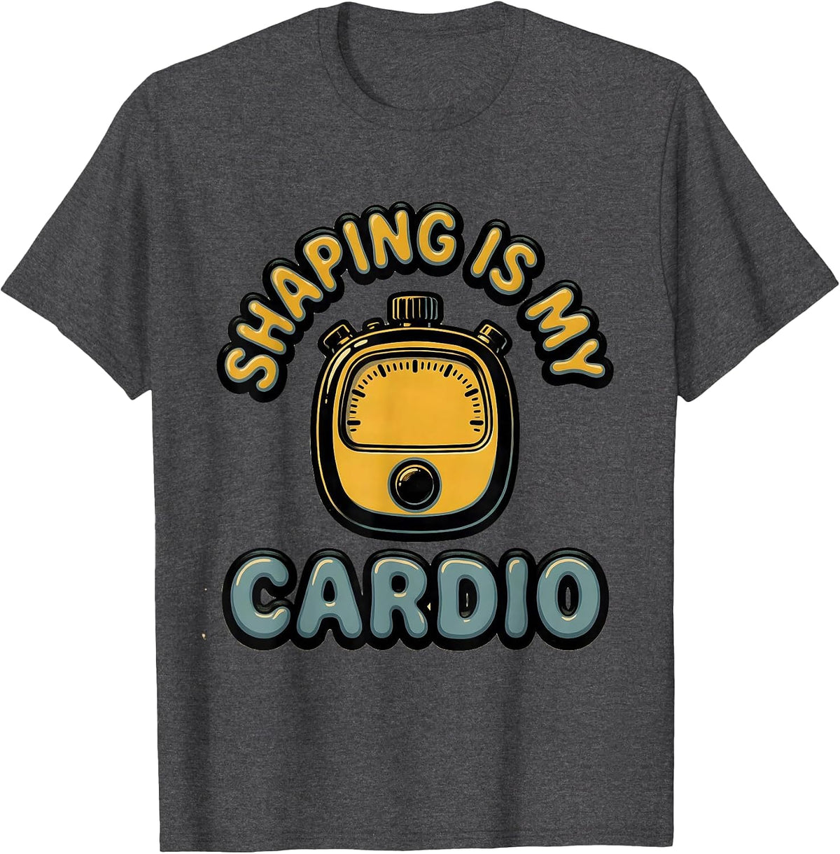 Shaping Is My Cardio Special Education Teacher ABA SPED T-Shirt - Dark Heather Grey