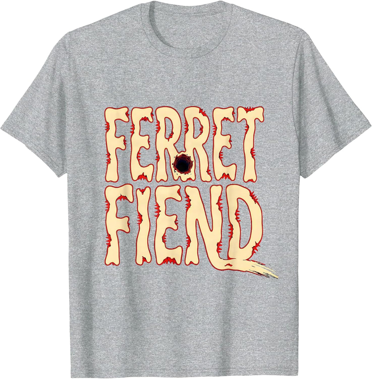 Men's Ferret Fiend Funny Ferret Lover Gift For Ferret Owners T-Shirt - Heather Grey