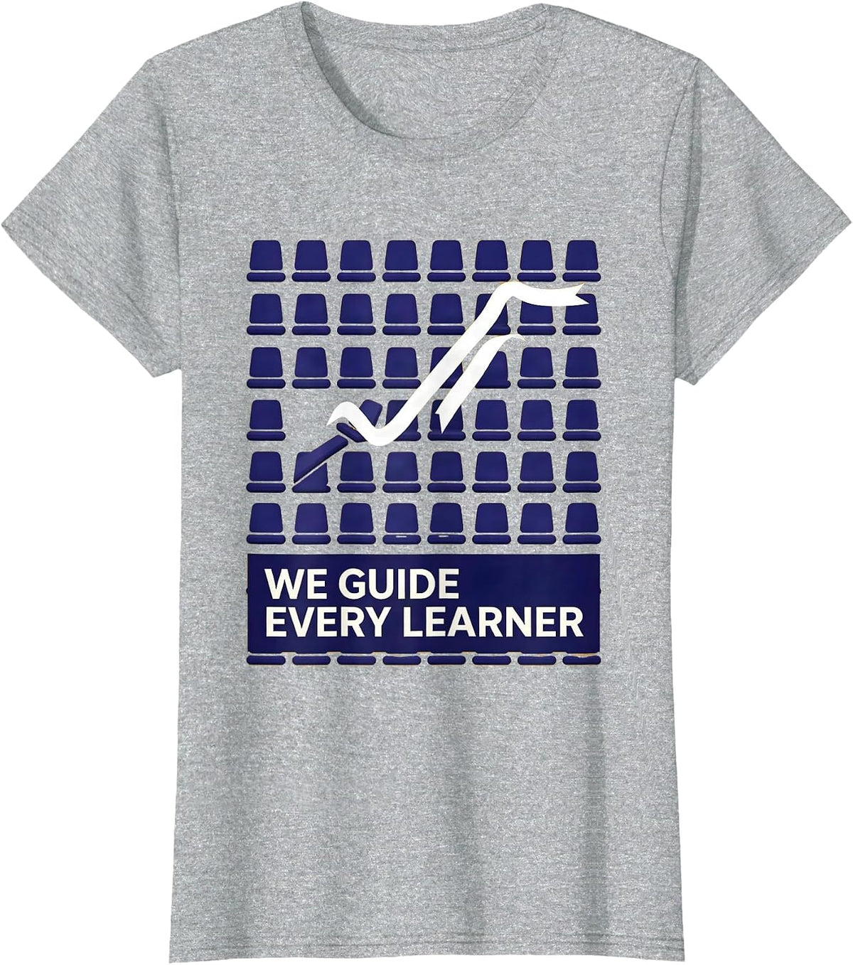 We Guide Every Learner Specialist Teacher Team Specials T-Shirt - Heather Grey