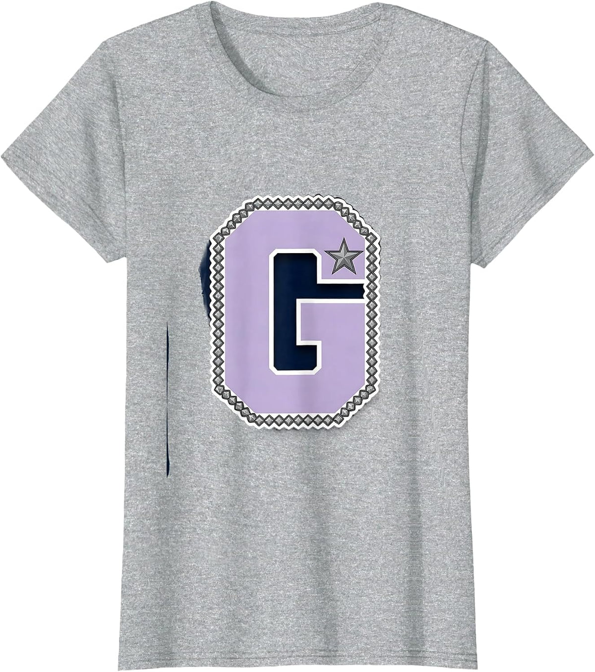 Girl Stargazing Rooftop Blanket Fort Illustration T-Shirt - Heather Grey