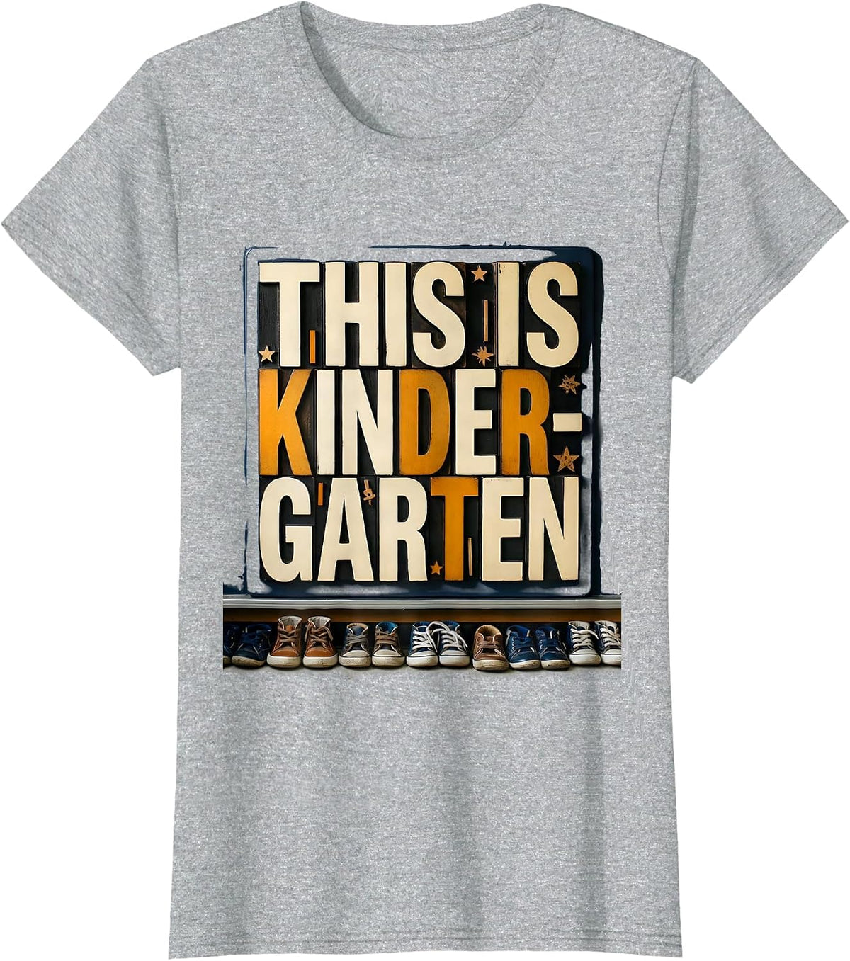 This Is Kindergarten Kindergarten Teacher Back to School T-Shirt - Heather Grey
