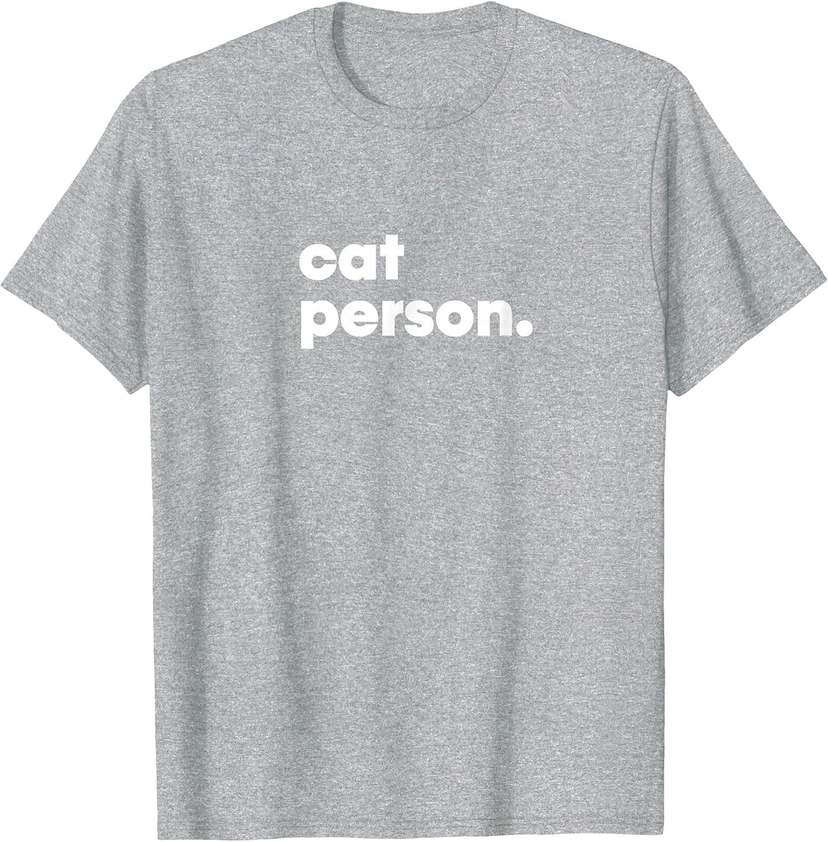 Cat Person - Funny Cat T-Shirt - Heather Grey