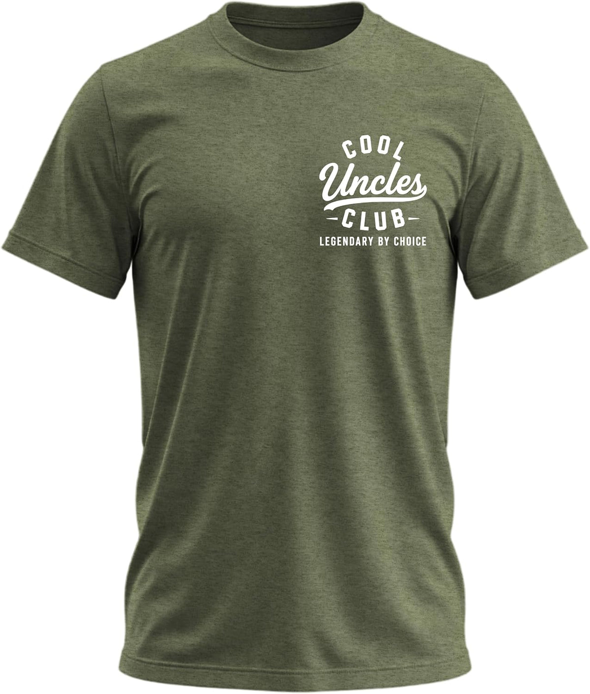 Awesome Uncle Looks Like Mens Funny Best Uncle Tee Shirt - Cool Uncles Club Green Heather