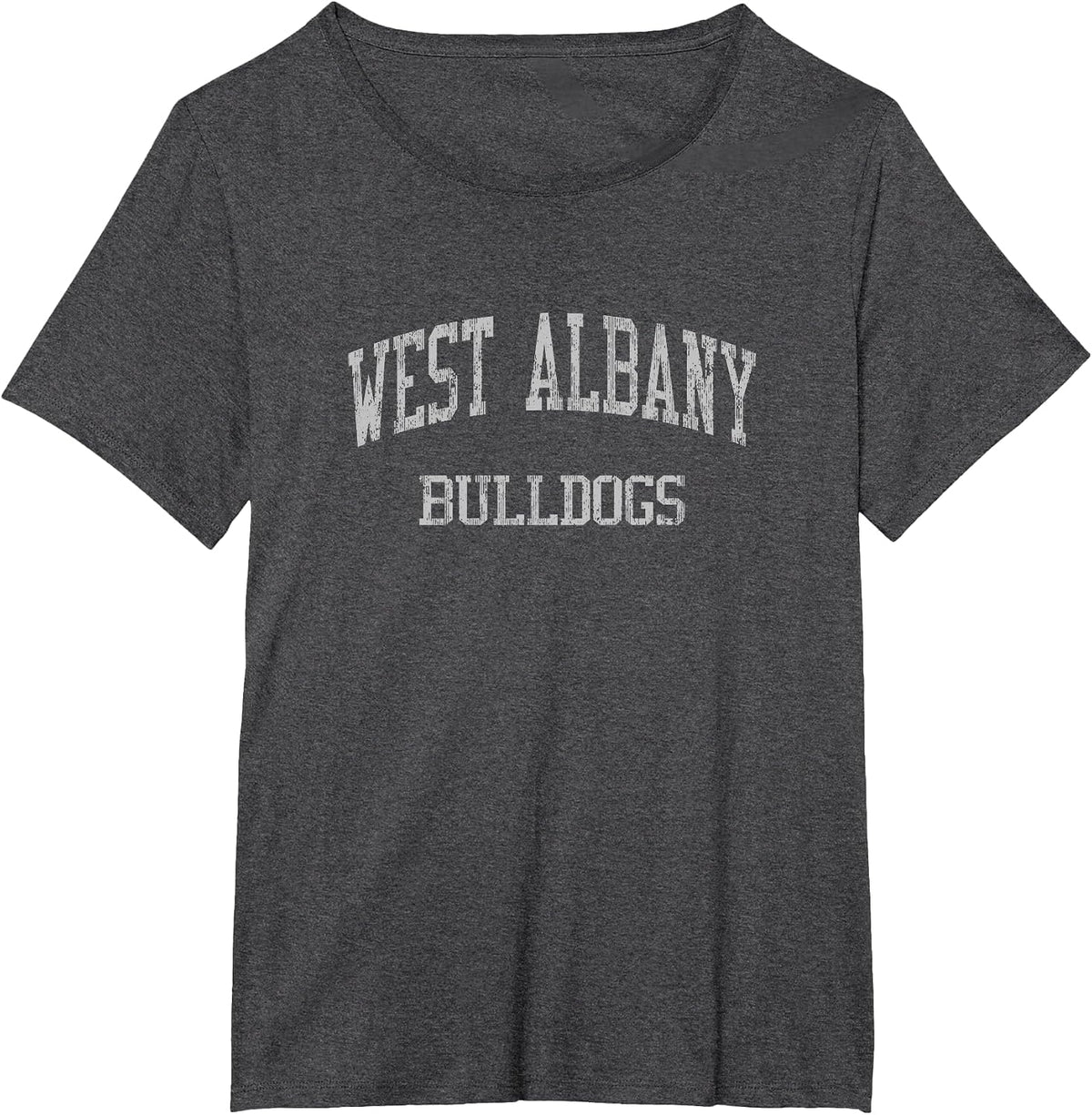 West Albany High School HS Albany OR Vintage Sports T-Shirt - Dark Heather Grey