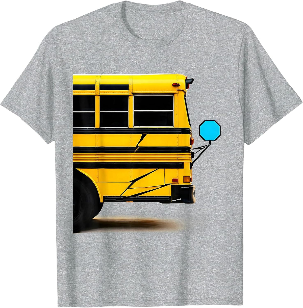 Men's Angular School Bus Driver Humor Appreciation Gift T-Shirt - Heather Grey