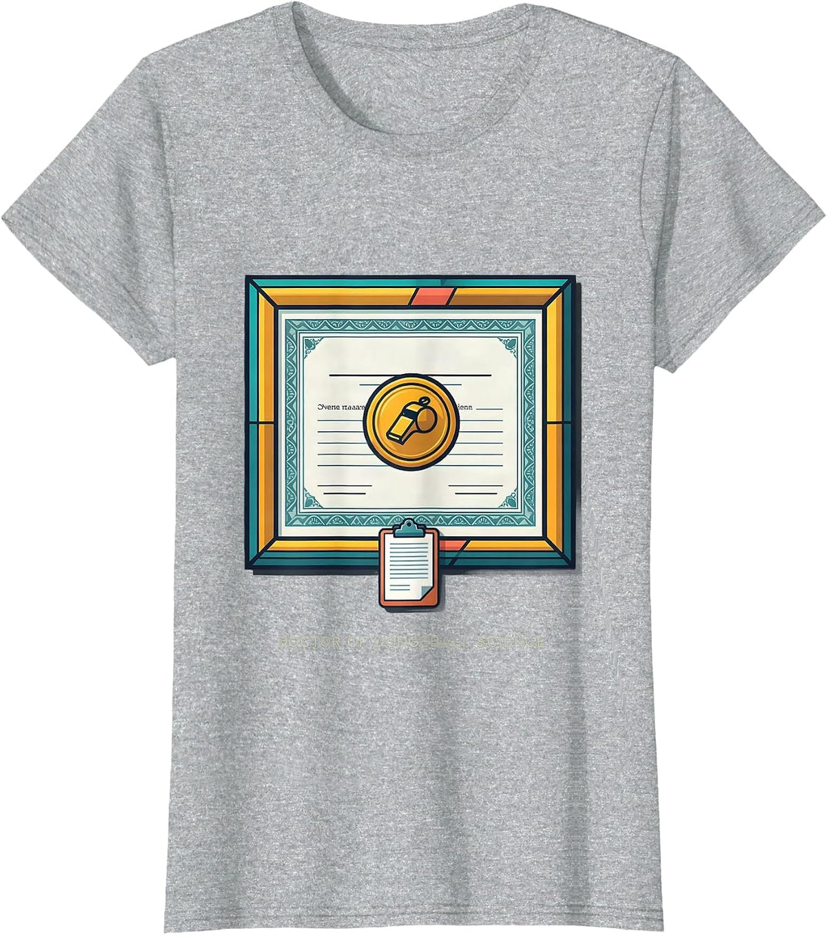 Doctor of Dodgeball Science Funny PE Teacher Back To School T-Shirt - Heather Grey