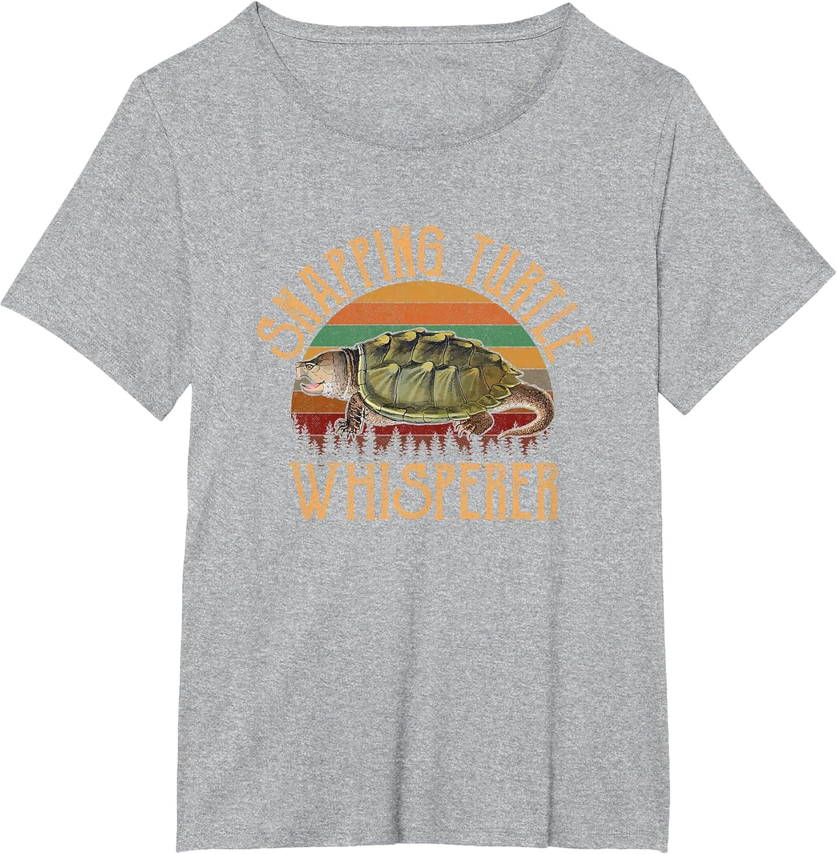 snapping Turtle Whisperer, snapping Turtle T-Shirt - Heather Grey