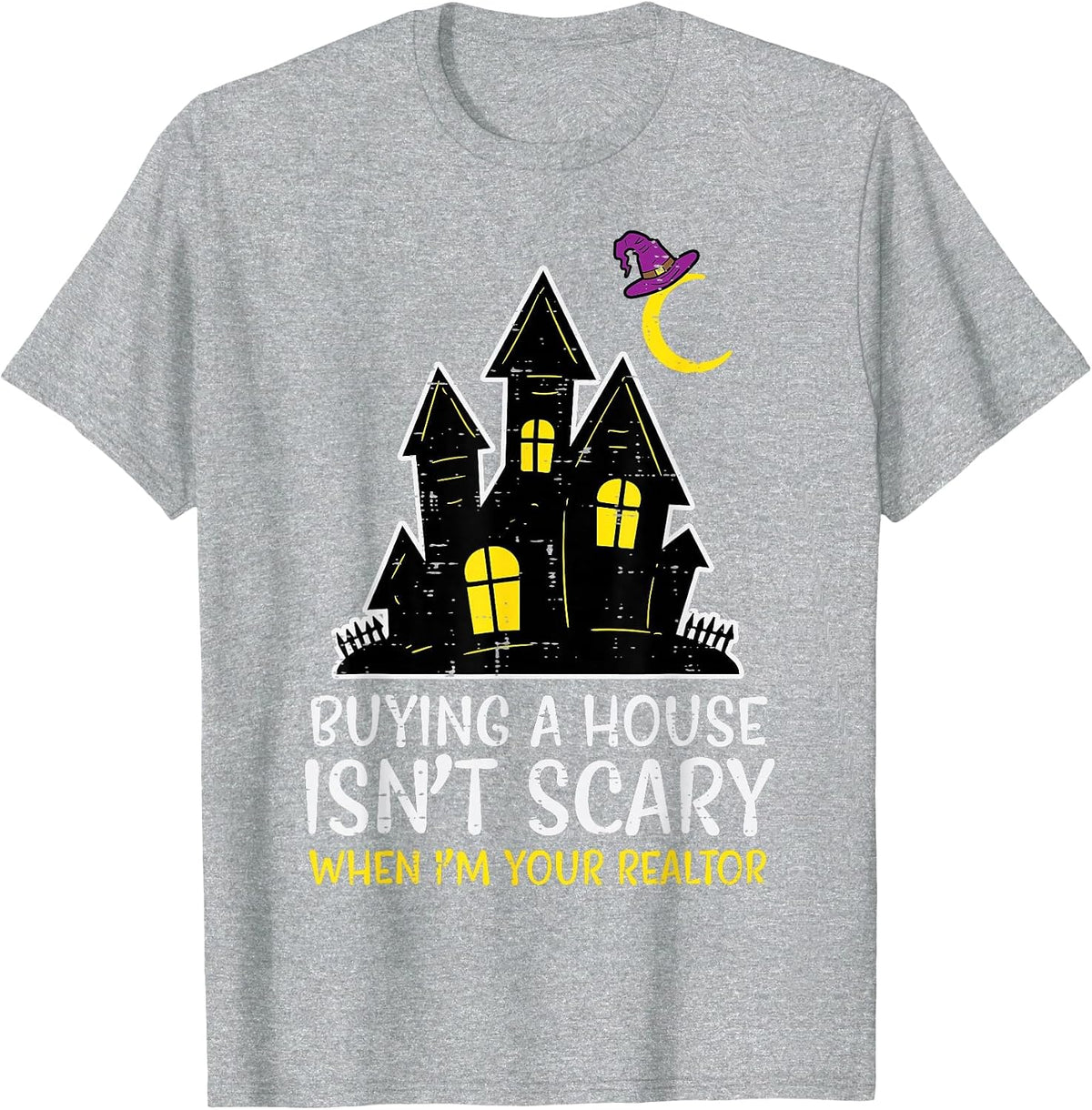 Halloween Realtor Buying House Isnt Scary Costume Women Men T-Shirt - Heather Grey