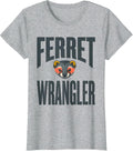 Ferret Wrangler Funny Halloween Animal Costume Party T-Shirt - Heather Grey