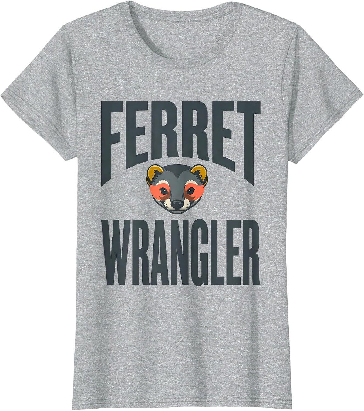 Ferret Wrangler Funny Halloween Animal Costume Party T-Shirt - Heather Grey