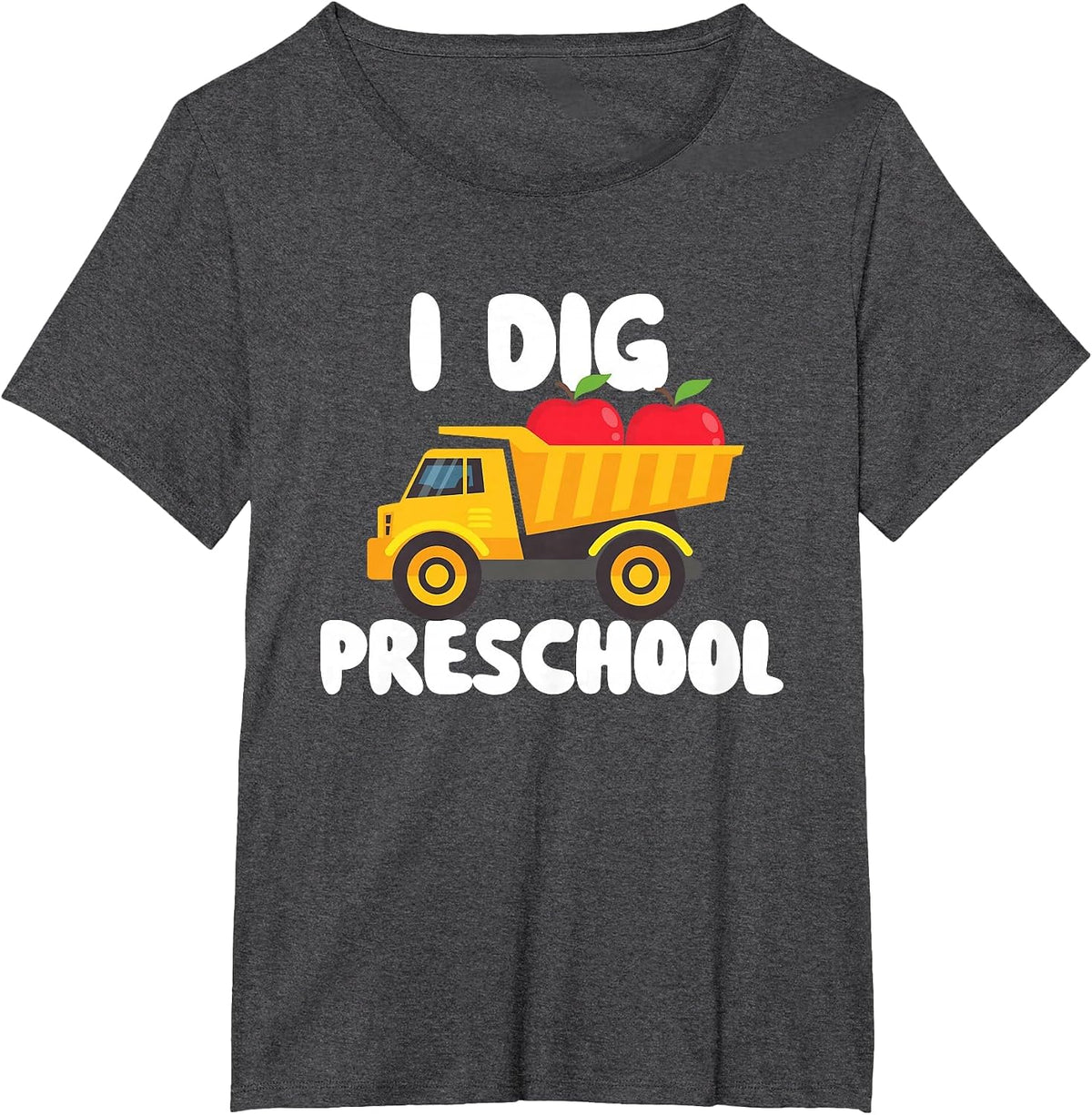 I Dig Preschool - Teacher Student School T-Shirt - Dark Heather Grey