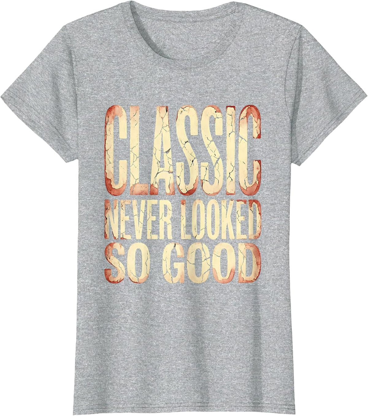 Women's Classic Never Looked So Good Tuxedo Design T-Shirt - Heather Grey