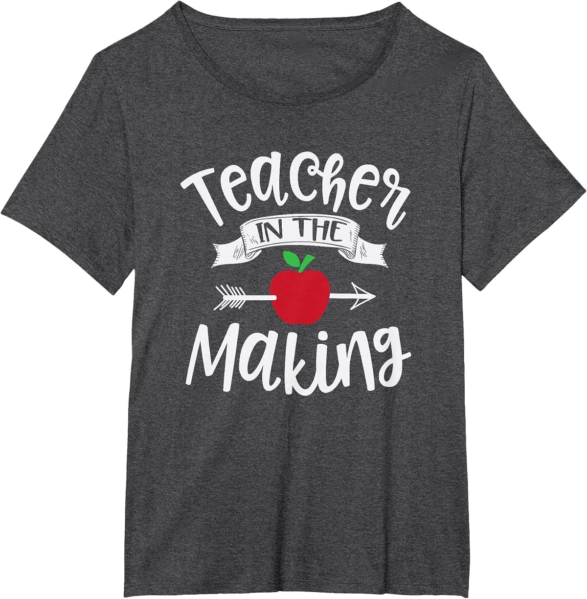 Teacher in The Making Training Student Educator School Funny T-Shirt - Dark Heather Grey