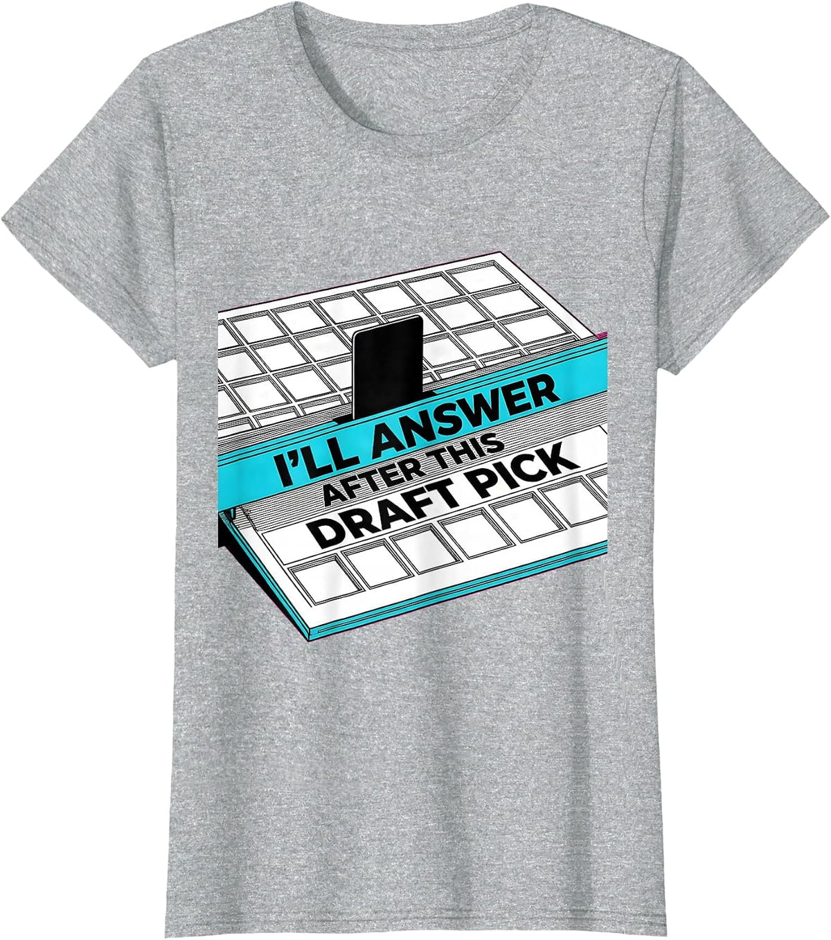 I'll Answer After This Draft Pick Funny Gamer RPG Gift T-Shirt - Heather Grey