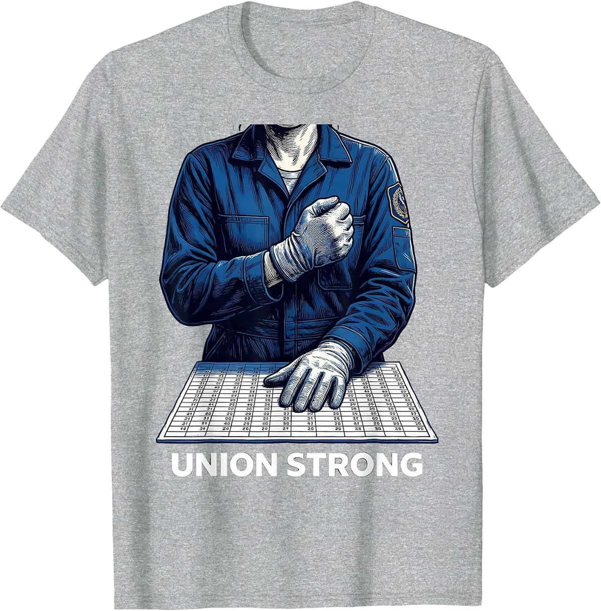 Men's Union Worker Woman Labor Day Pride T-Shirt - Heather Grey