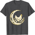 Men's Mother Hen and Chicks Illustration T-Shirt - Dark Heather Grey
