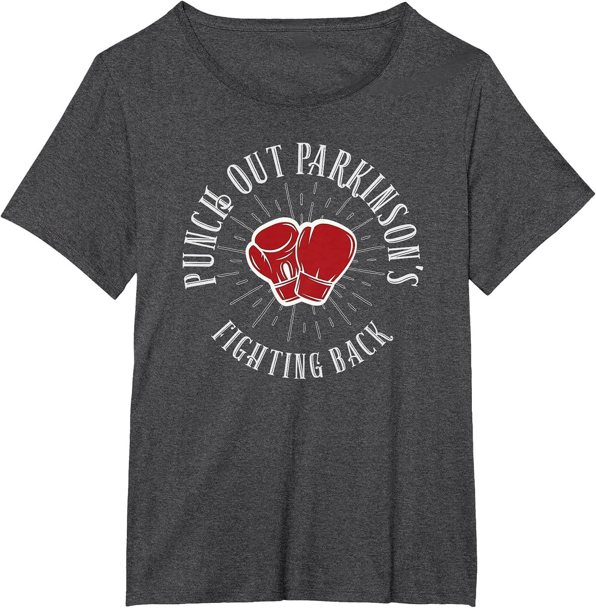 Parkinson Punch Out T-Shirt - Dark Heather Grey