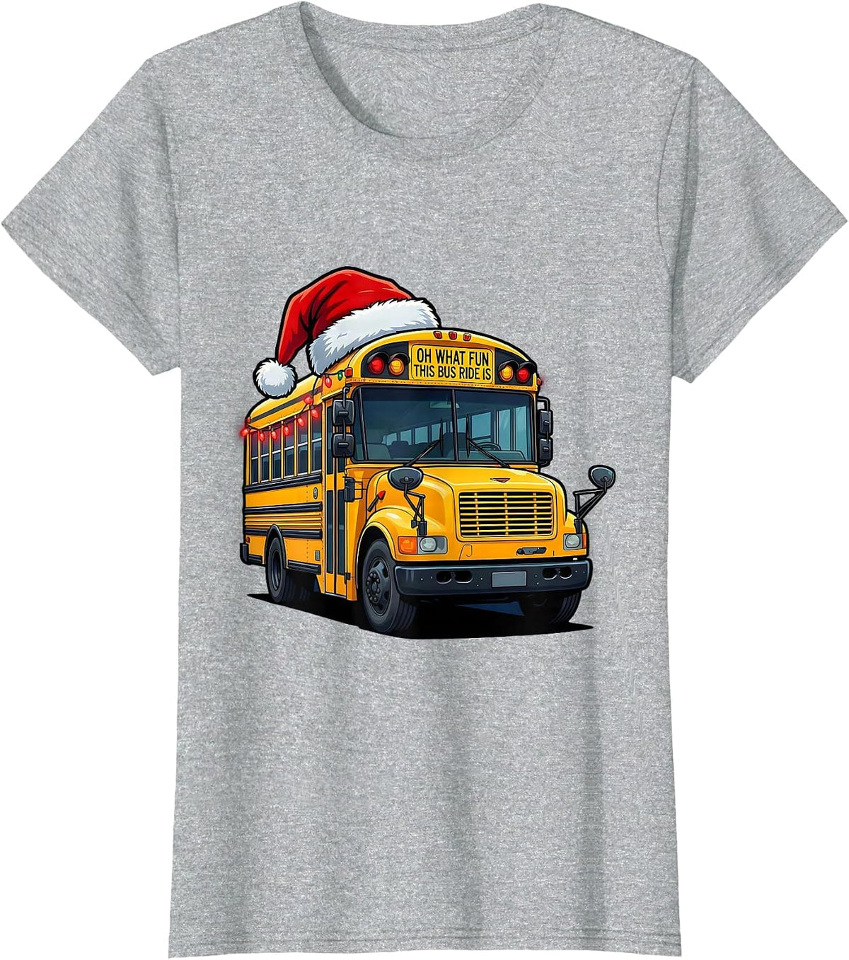 Oh What Fun This Bus Ride Is Funny School Bus Driver T-Shirt - Heather Grey