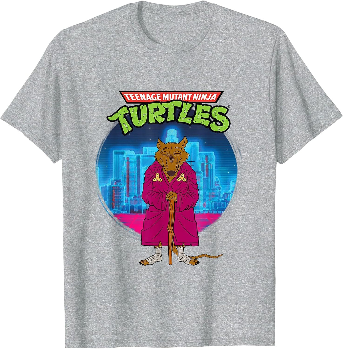 Original Teenage Mutant Ninja Turtles Splinter the Rat T-Shirt - Heather Grey