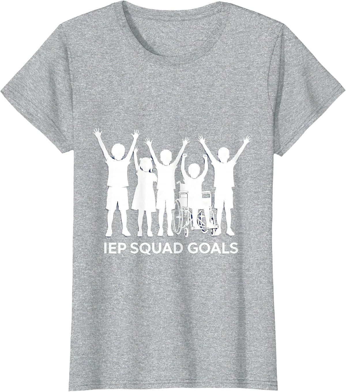 IEP Squad Goals Special Education Design T-Shirt - Heather Grey