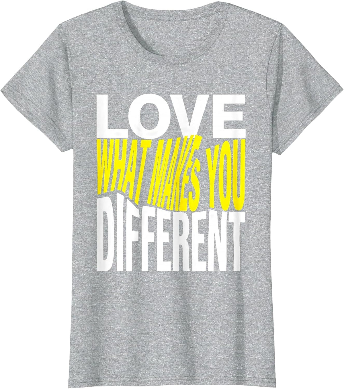 Women's Love What Makes You Different Special Education T-Shirt - Heather Grey