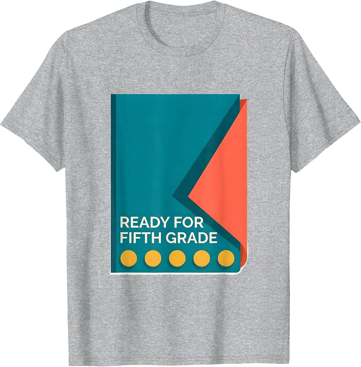Men's Ready For Fifth Grade Retro Back To School Student Teacher T-Shirt - Heather Grey