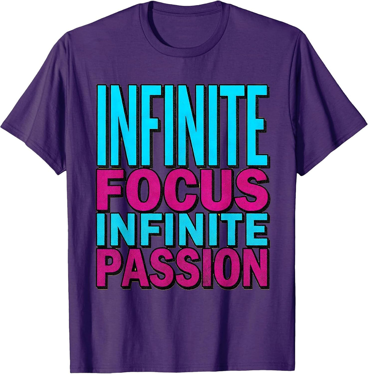 Men's Infinite Focus Infinite Passion Autism Awareness T-Shirt - Purple