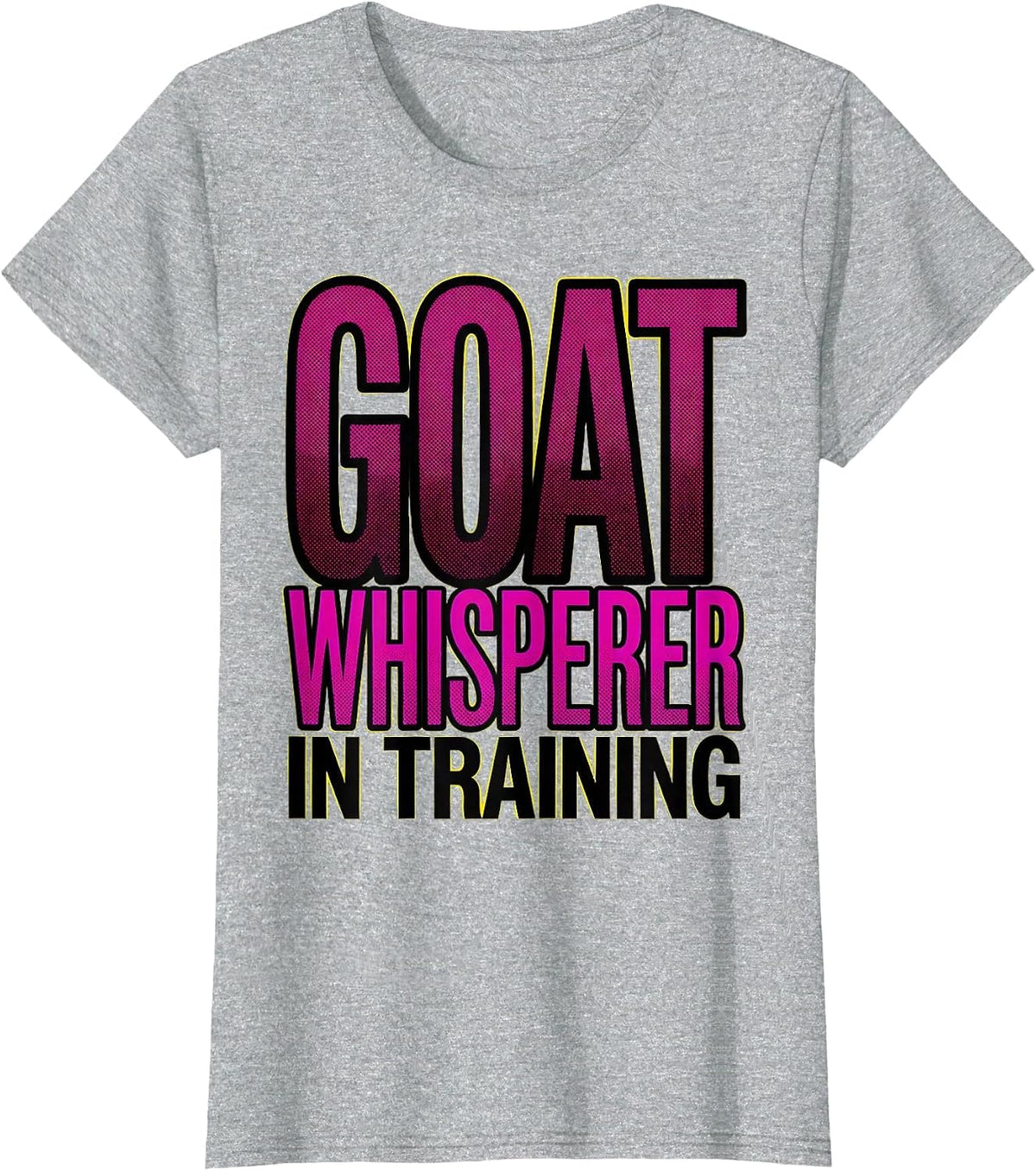 Goat Whisperer In Training Funny Goat Design T-Shirt - Heather Grey