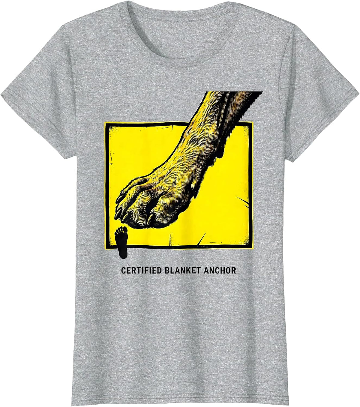 Women's Certified Blanket Anchor Funny Great Dane Owner Dog Mom Dog T-Shirt - Heather Grey