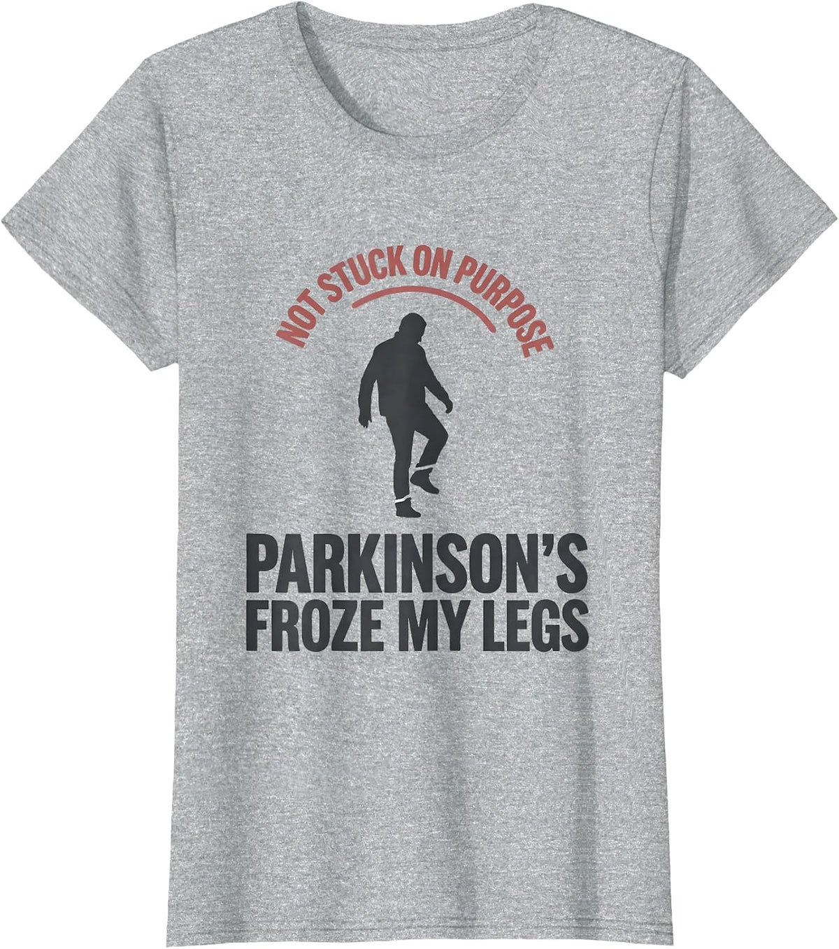 Not Stuck On Purpose Parkinson's Warrior Awareness T-Shirt - Heather Grey